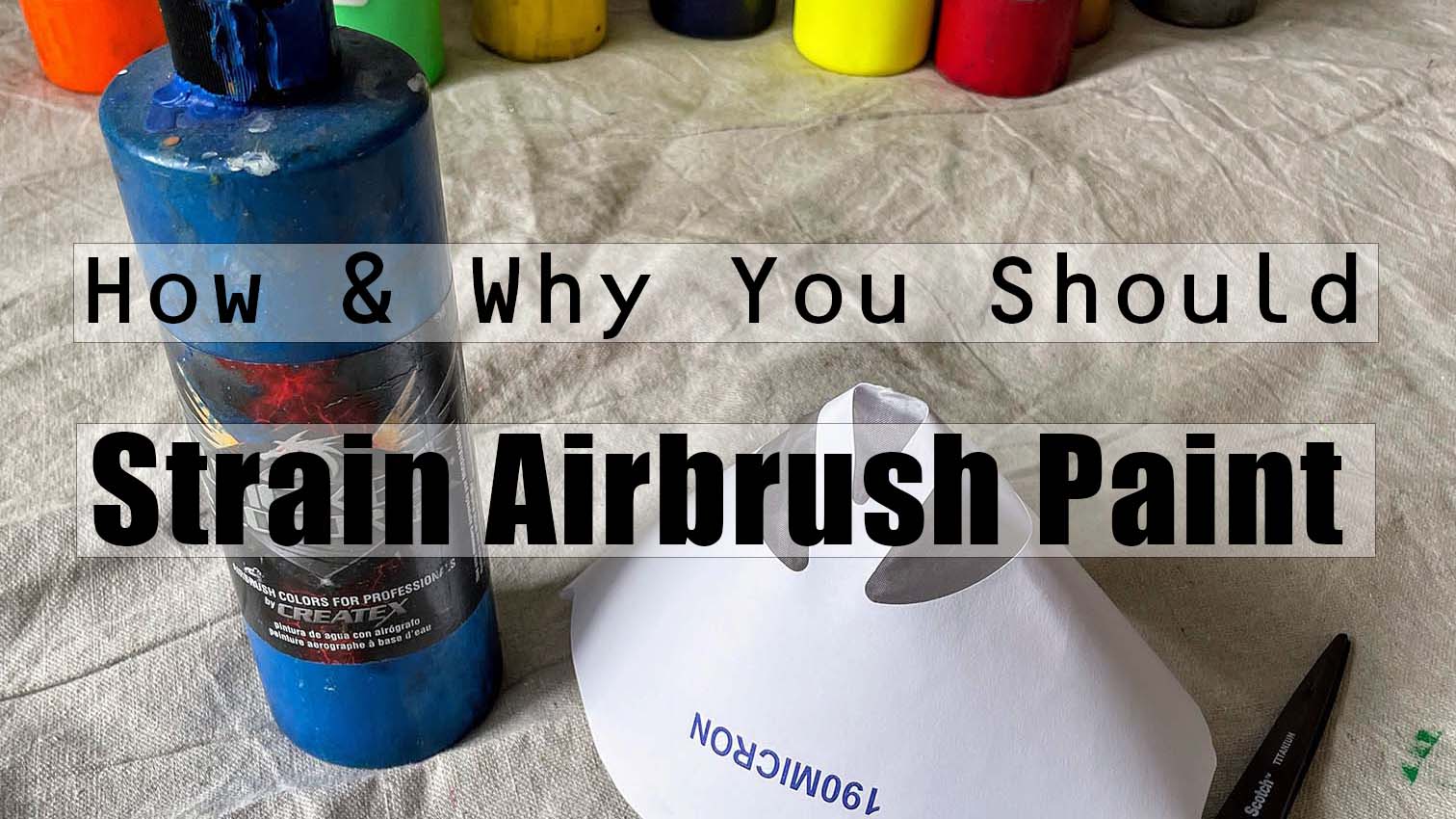 How to Strain Airbrush Paint | No Clogging - Metastate Paint